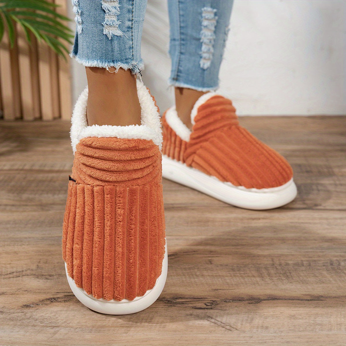 Chaussons en peluche CozyStep