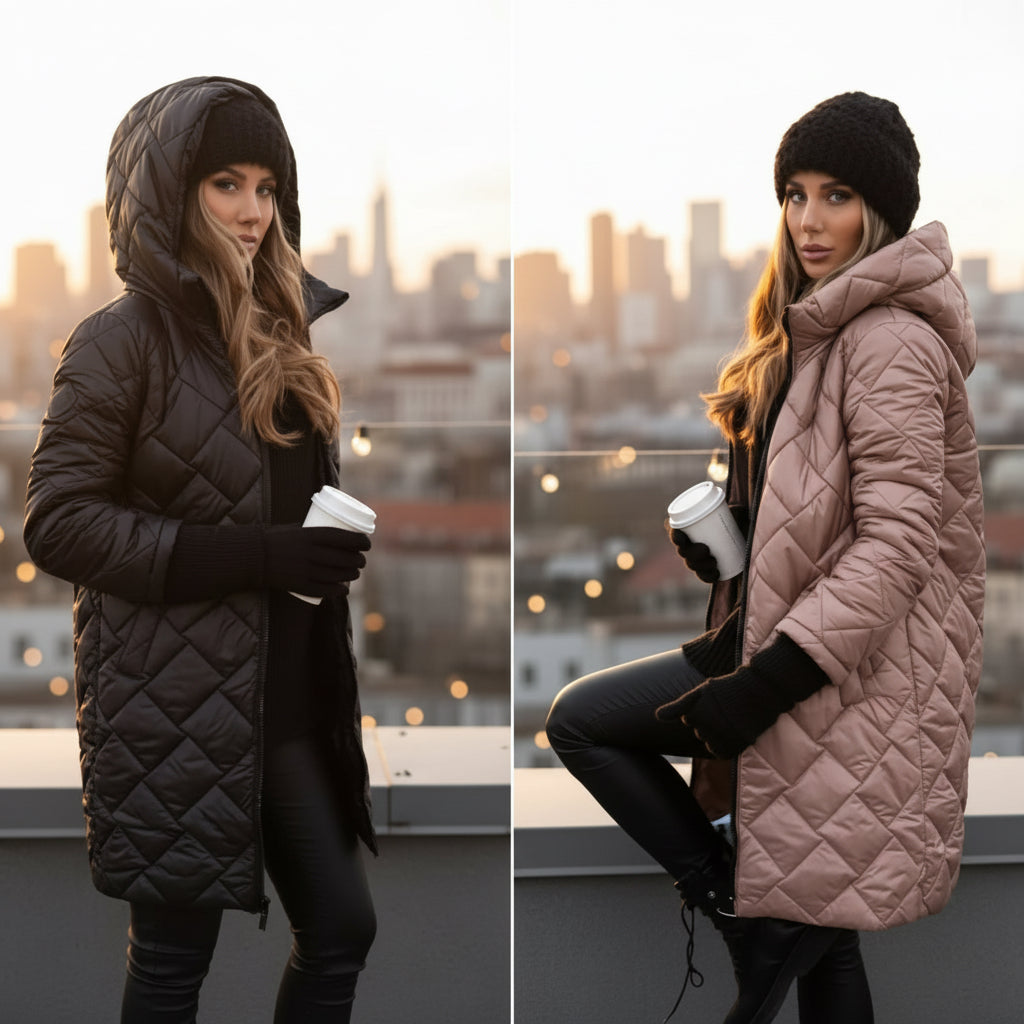 Marie | Veste matelassée élégante à capuche