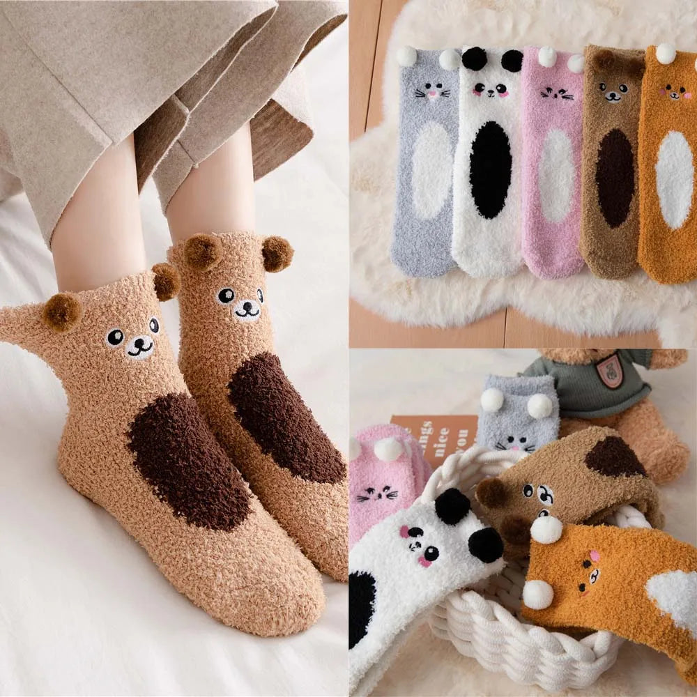 Chaussettes Douces Animaux Mignons