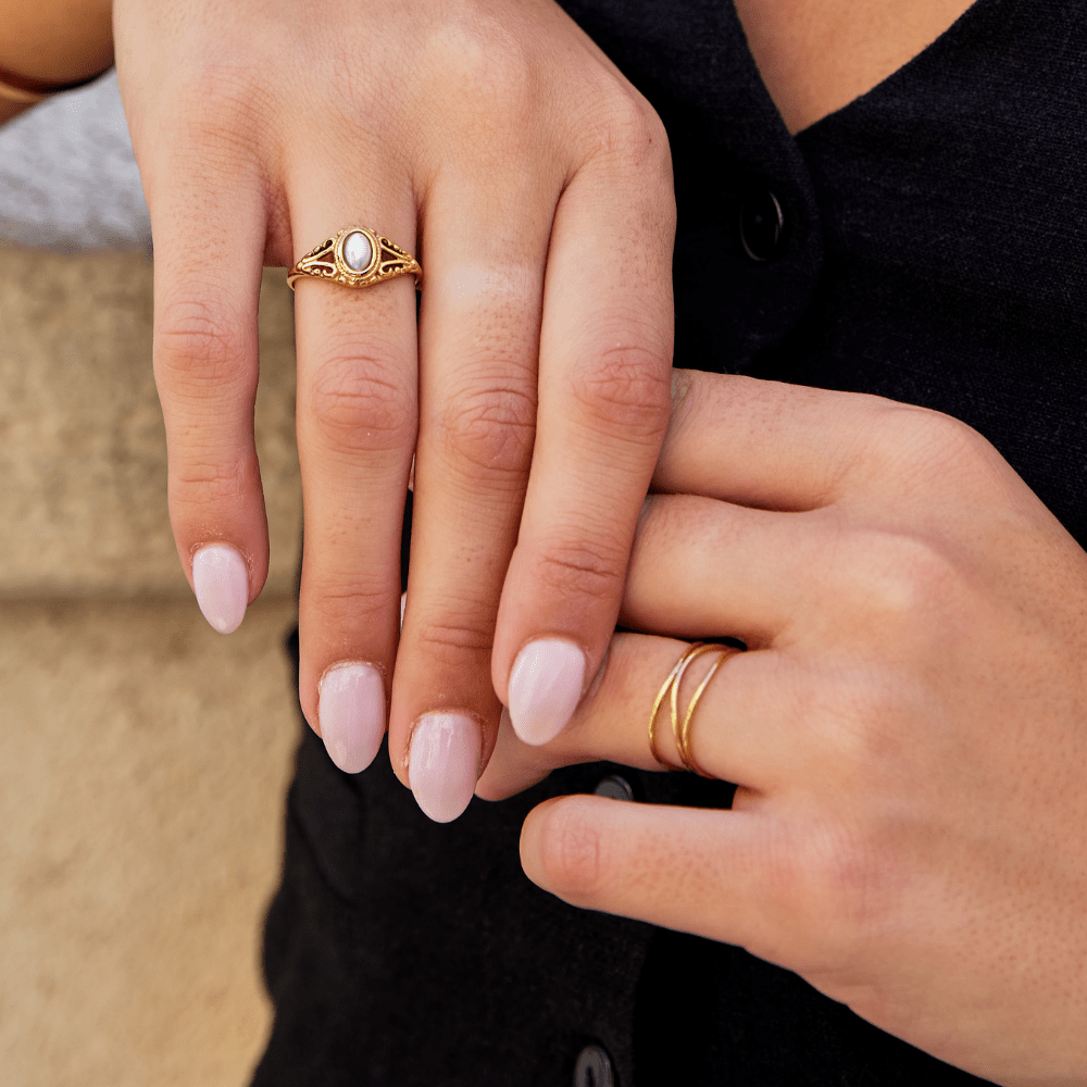 Bague infinité en or