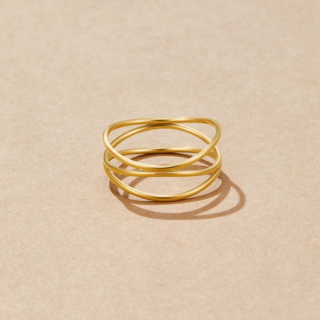 Bague infinité en or