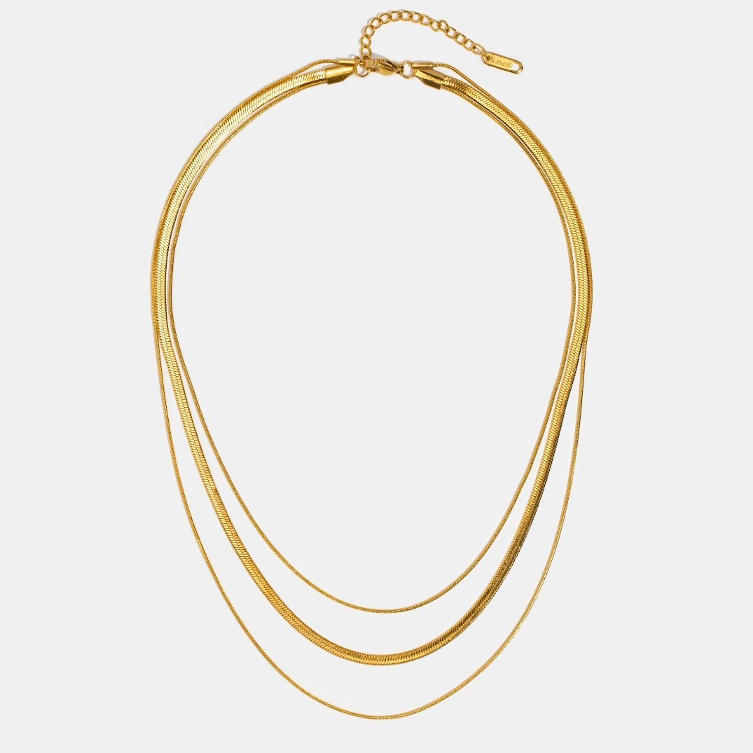 Collier à maillons dorés