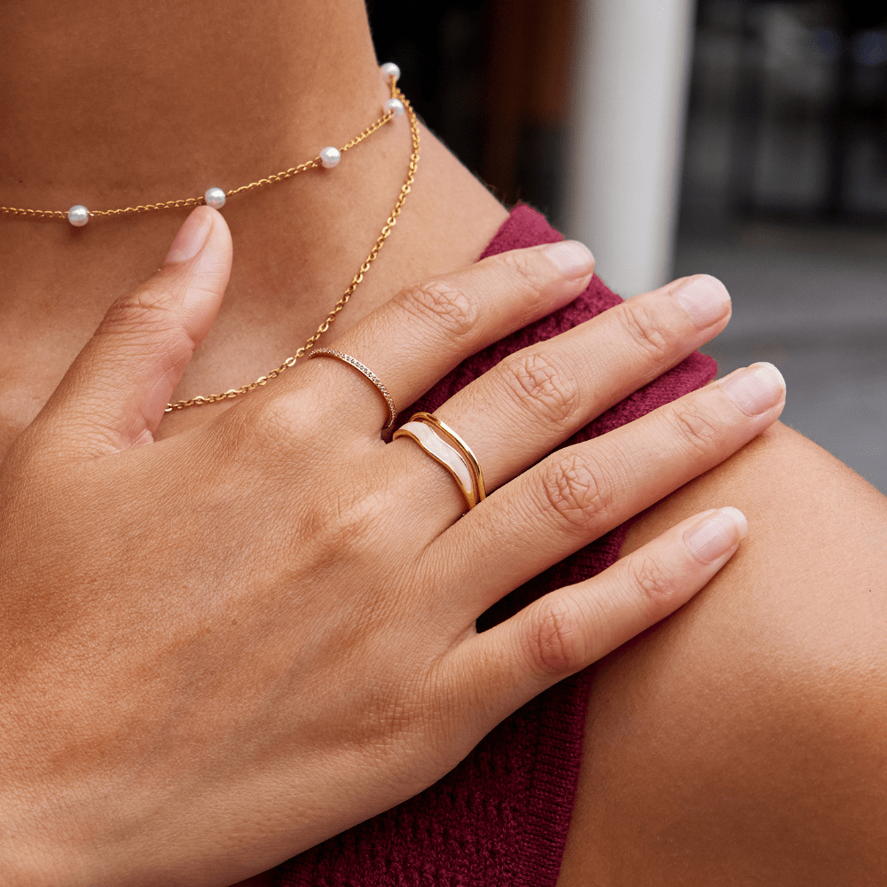 Bague Sahara Gold à plusieurs couches