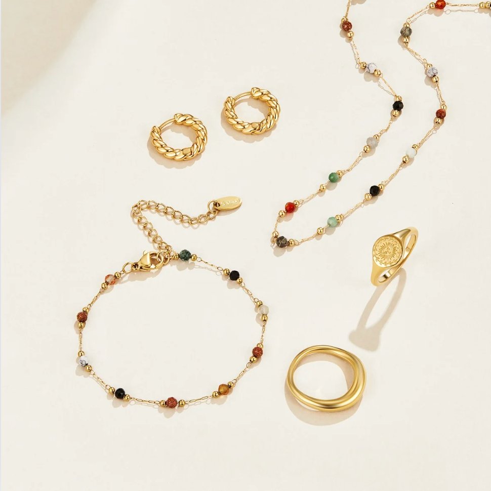 Lulu Perles pierre Collier