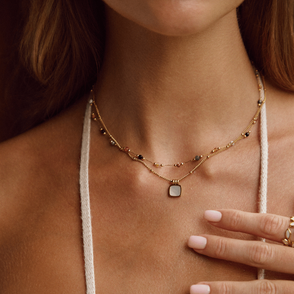 Lulu Perles pierre Collier