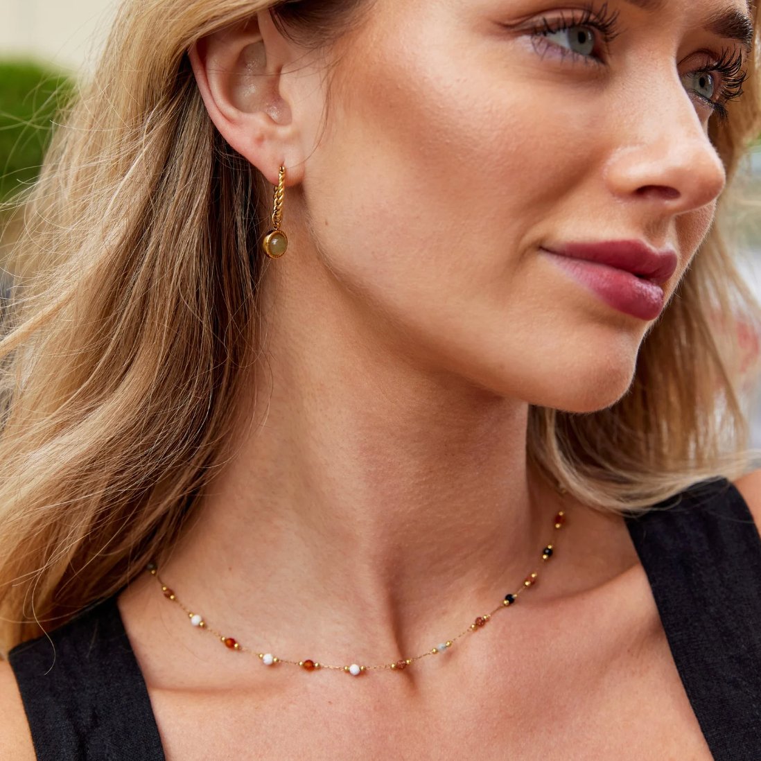 Lulu Perles pierre Collier