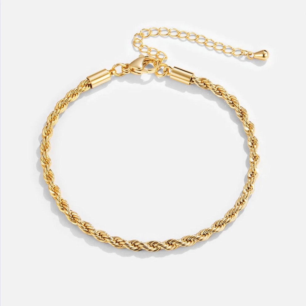 Bracelet torsadé en or