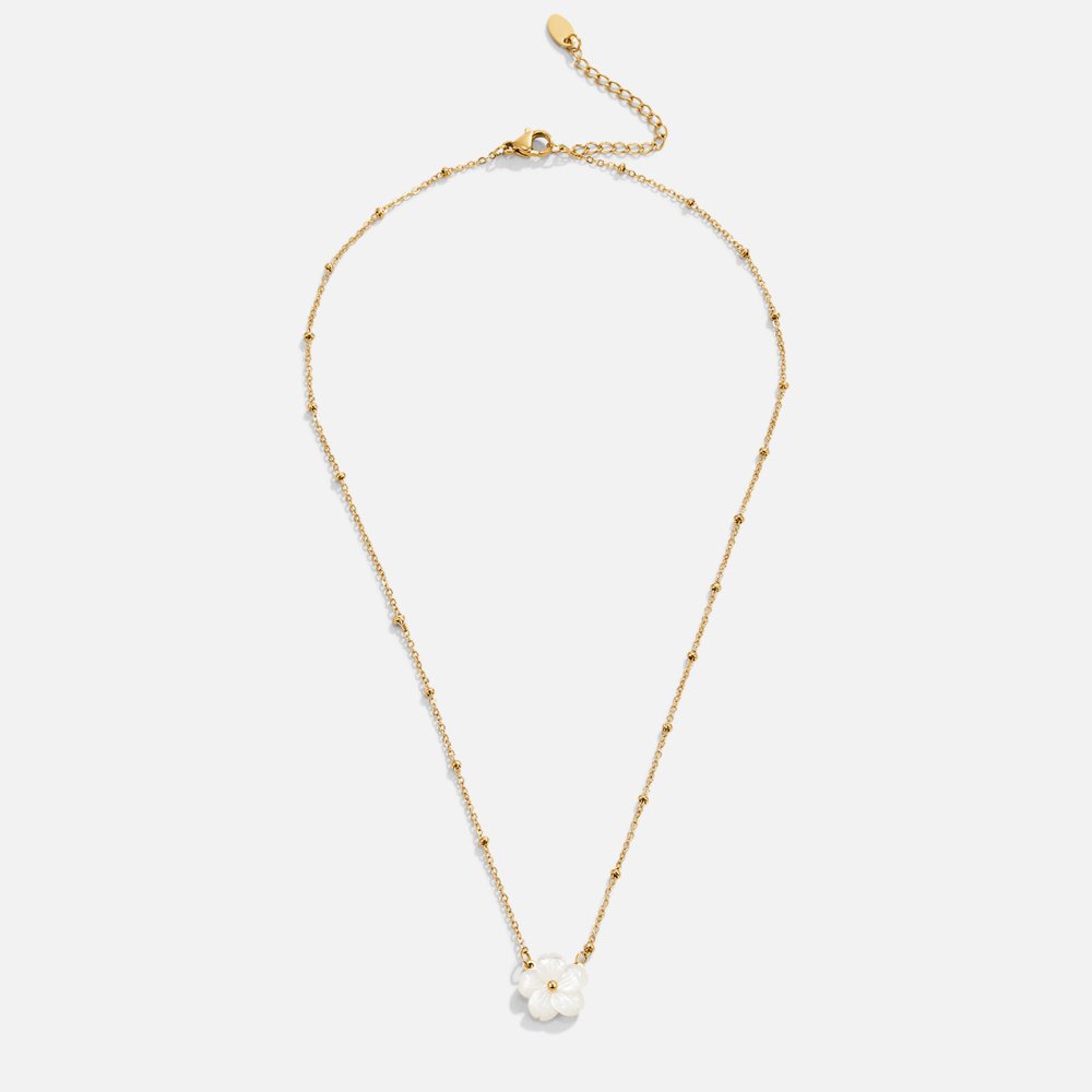 Collier Fleur Blanche