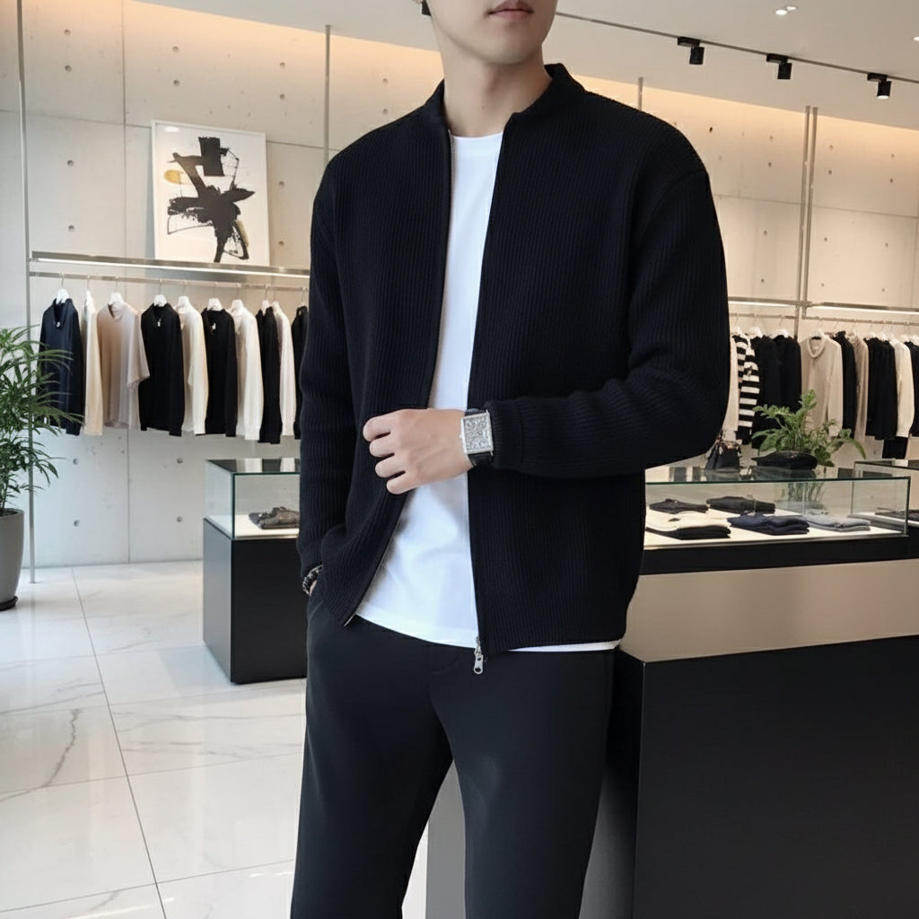 Henri | Cardigan Classique en Maille Premium