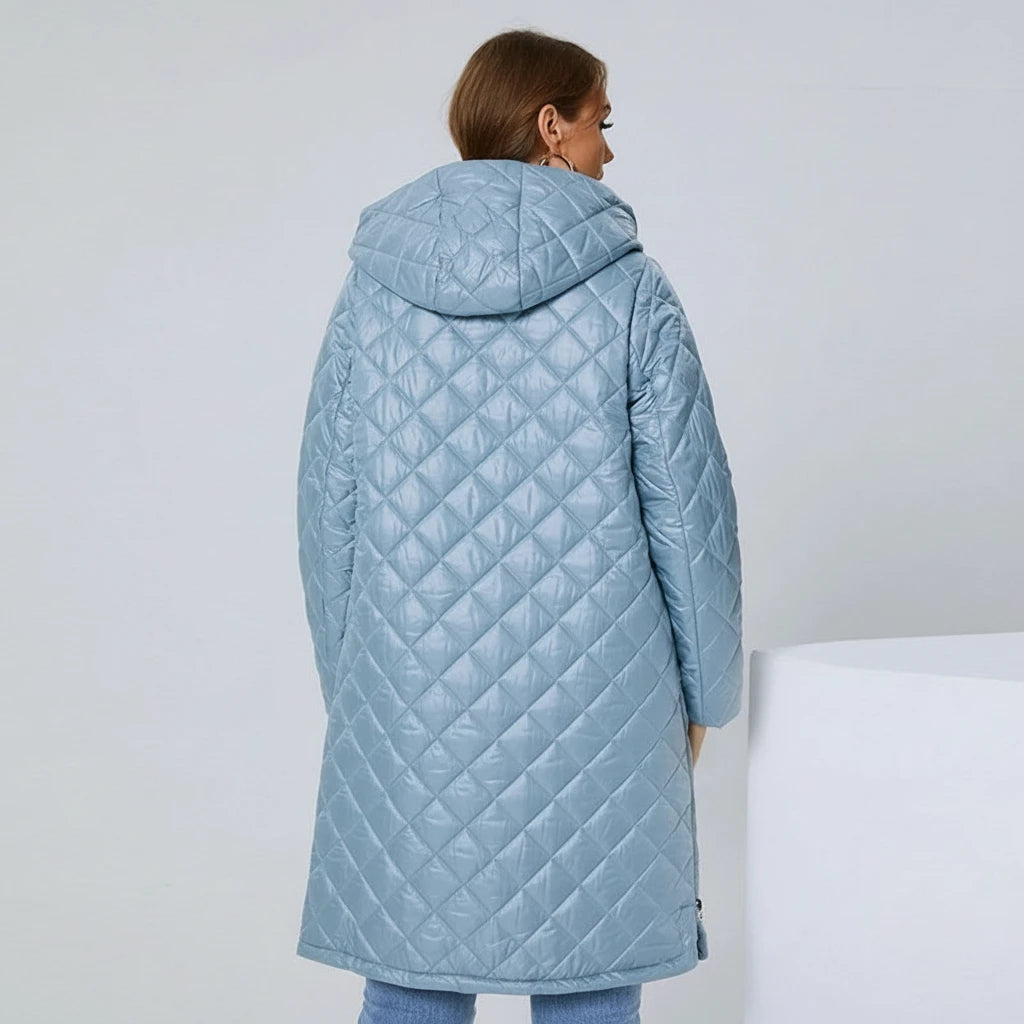 Élise | Doudoune Longue Matelassée à Capuche