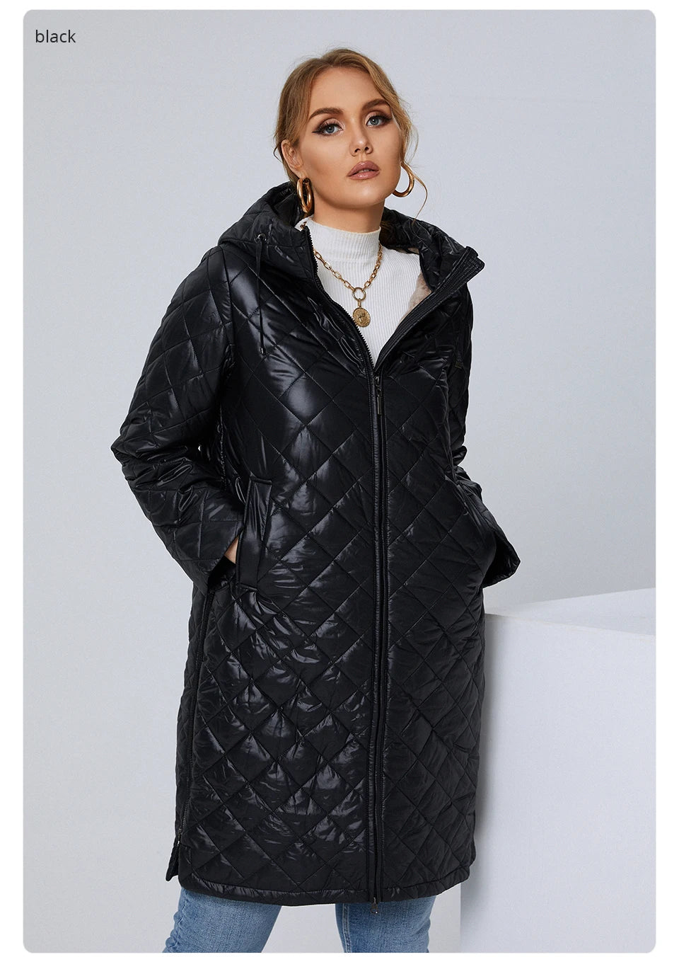 Élise | Doudoune Longue Matelassée à Capuche