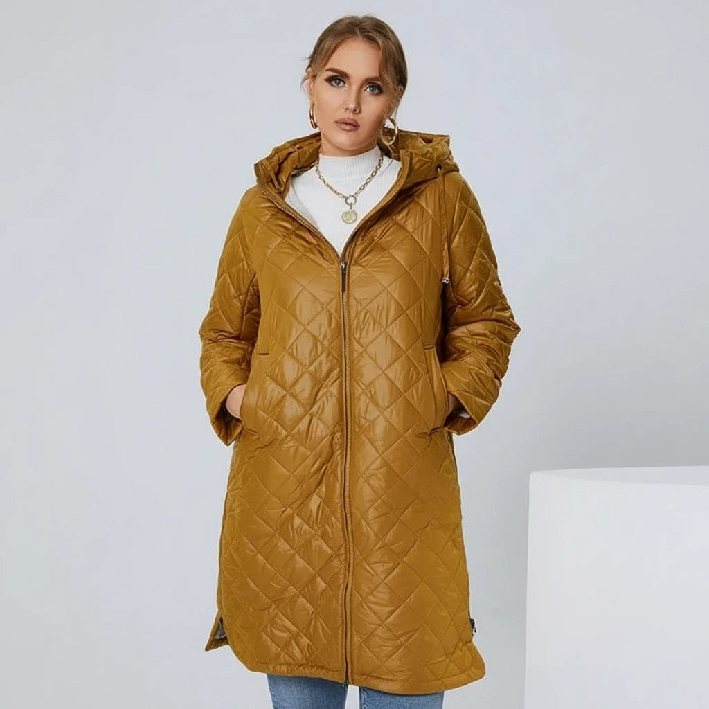 Élise | Doudoune Longue Matelassée à Capuche