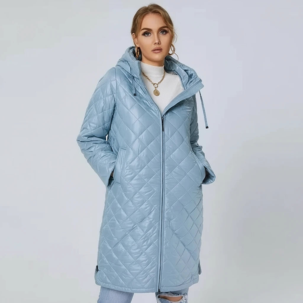 Élise | Doudoune Longue Matelassée à Capuche