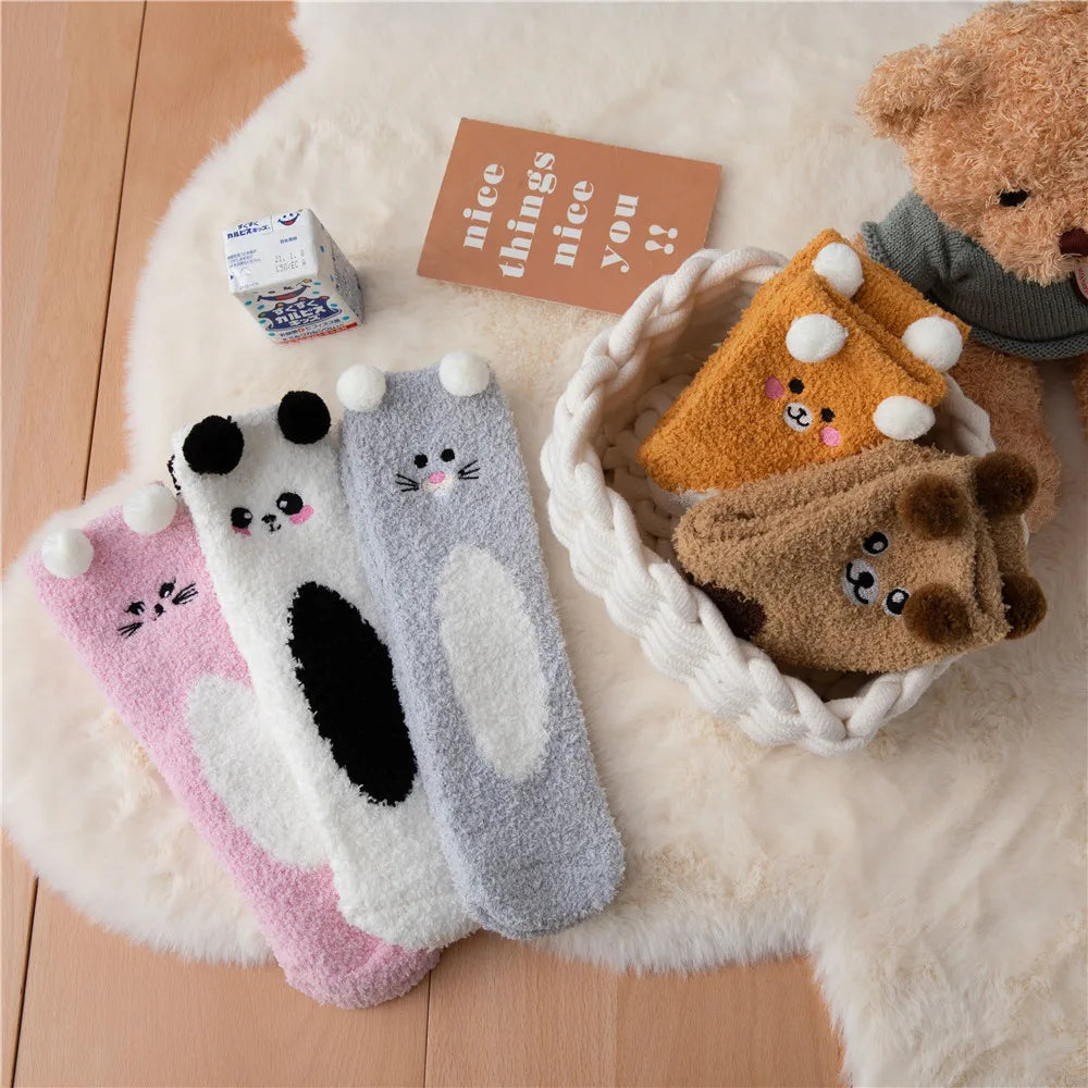 Chaussettes Douces Animaux Mignons