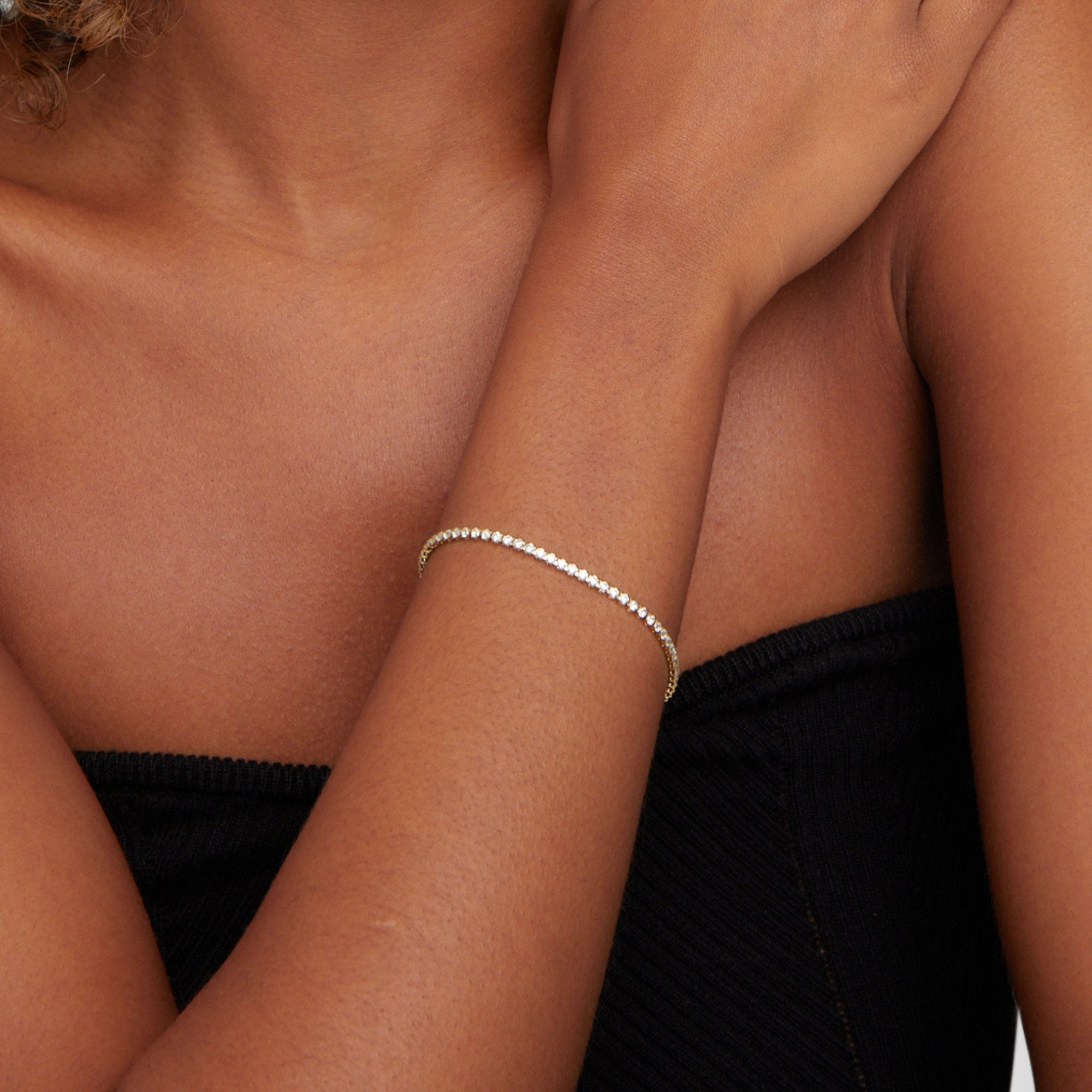 Bracelet Cordelia Tennis en or