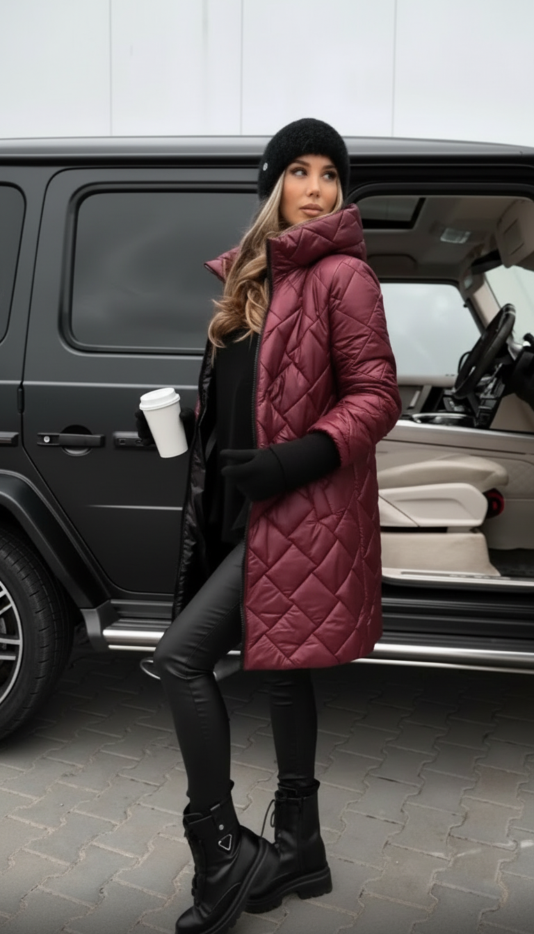 Marie | Veste matelassée élégante à capuche