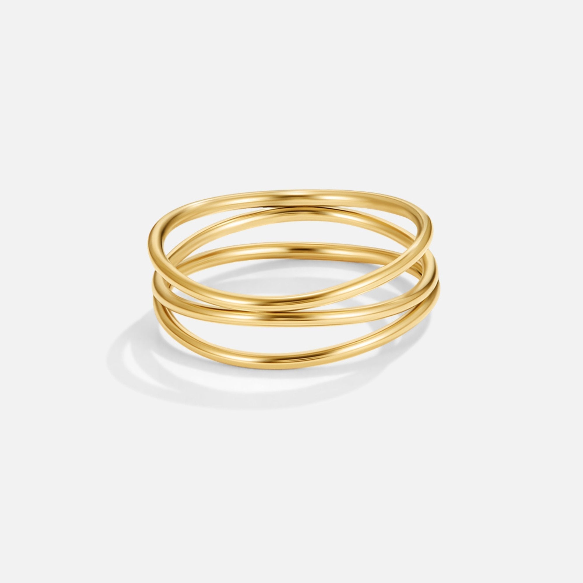 Bague infinité en or