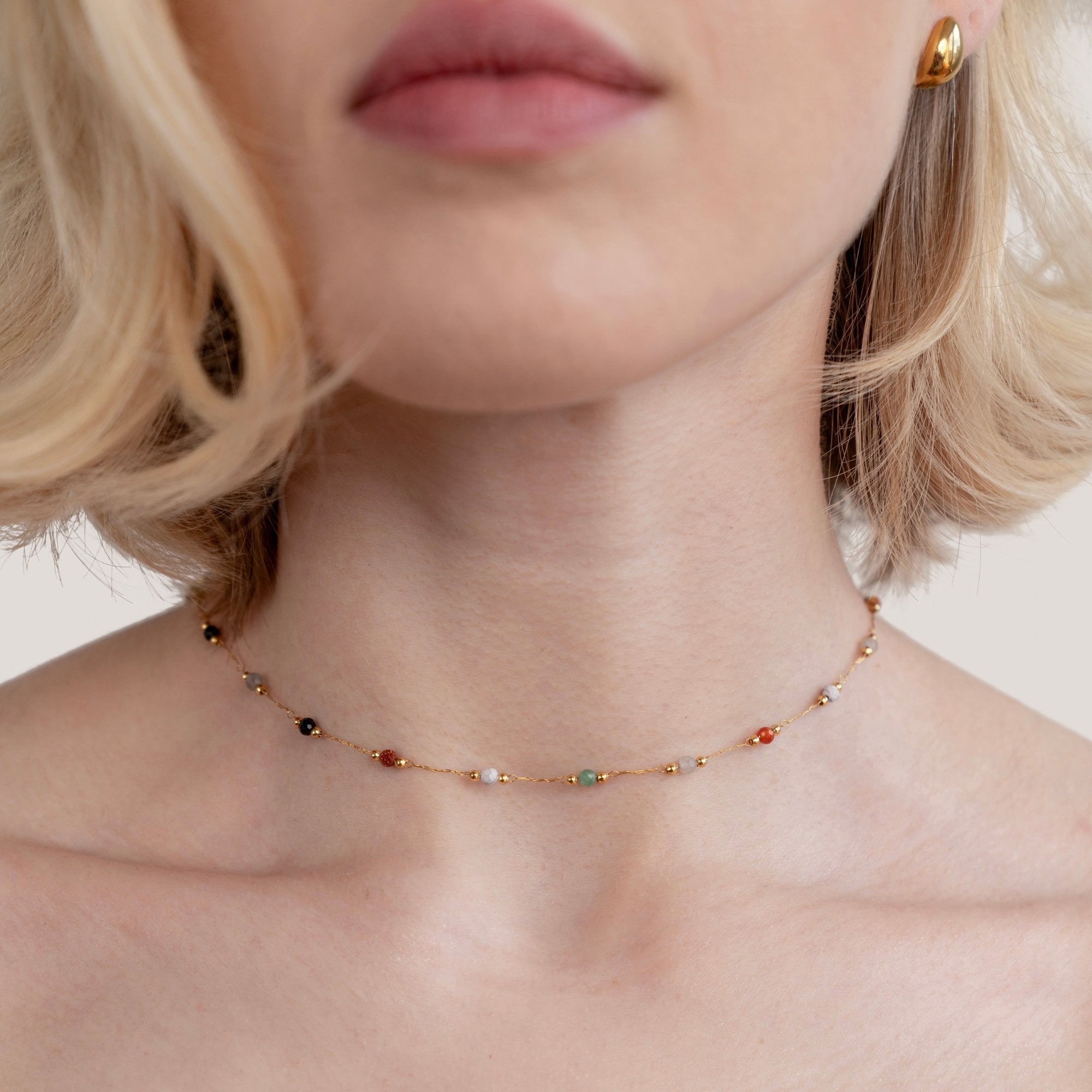 Lulu Perles pierre Collier