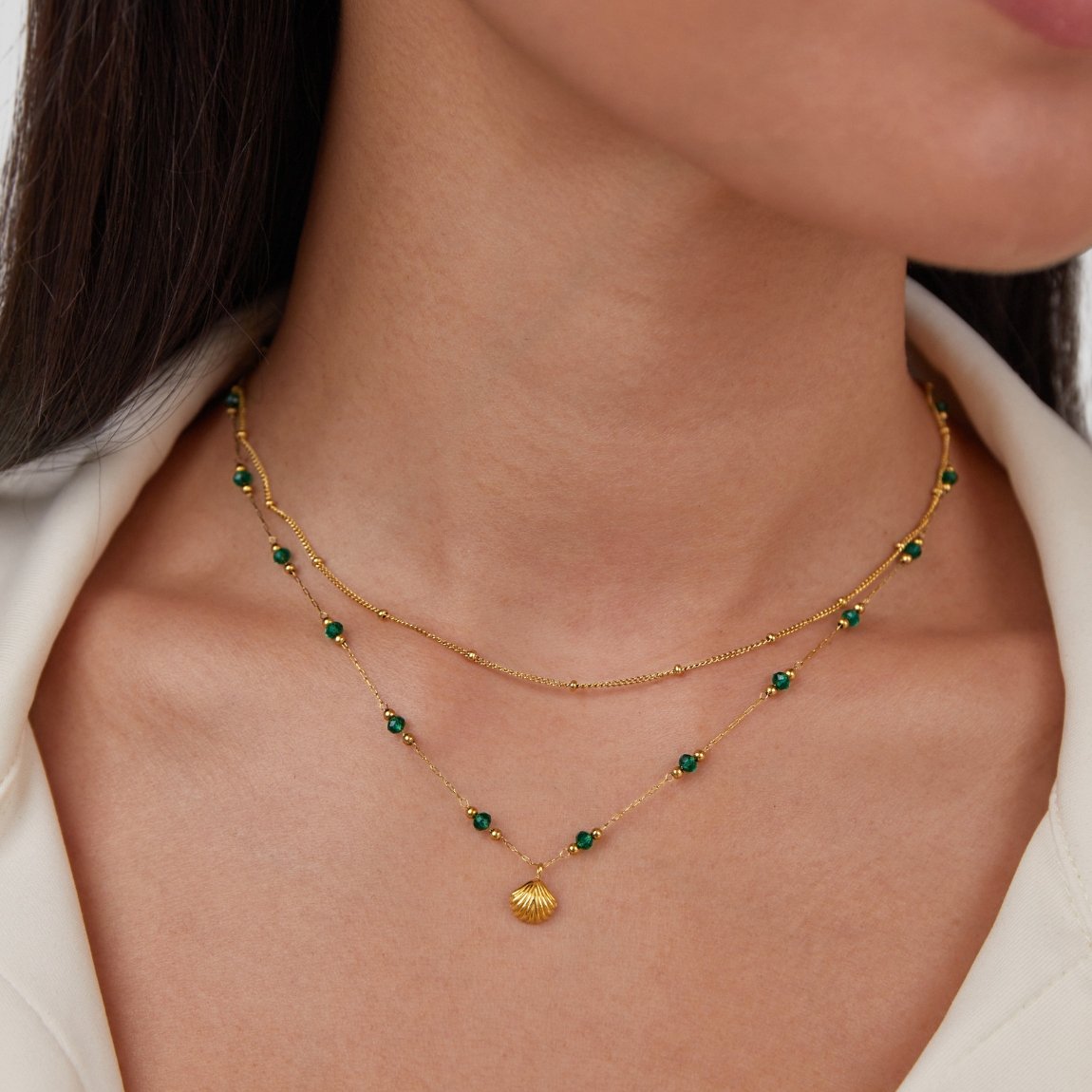 Niyah Perles Collier en or