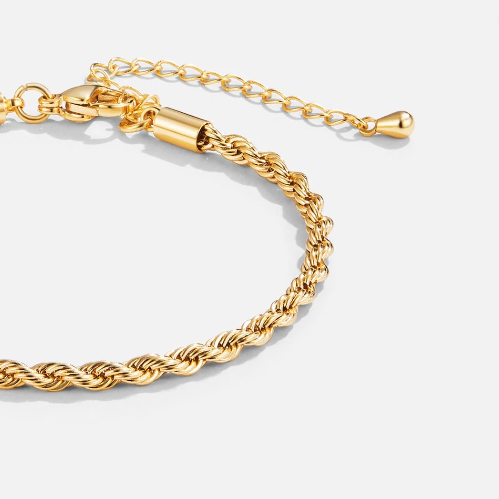 Bracelet torsadé en or